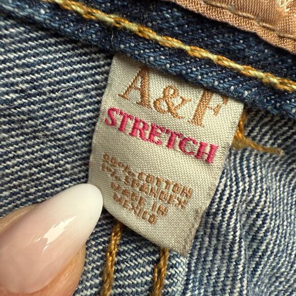 Y2K Vintage Abercrombie & Fitch 5 Pocket Low Rise Stretch Bootcut Jeans Sz 2 - Picture 5 of 6